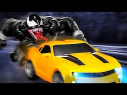 Transformers Battle: Venom vs. Bumblebee - Who’s the Ultimate Hero? 🐝🕷️