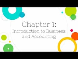 [Financial Accounting]: Introduction & Chapter 1