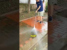 Most Satisfying Process "Pressure Washing"😎😎😎😎#youtubeshorts #ytshorts #diy