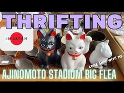 Checking out AJINOMOTO STADIUM BIG FLEA MARKET for VINTAGE HOME DECOR✨Thrifting in Tokyo, JAPAN🇯🇵