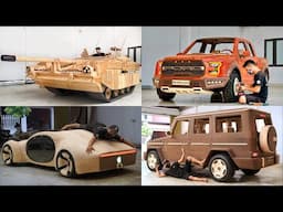 2 Years Building Wooden Lamborghini Rolls Royce Mercedes CyberTruck Ford Raptor iCar Tank