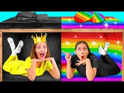 Secret Rooms Under The Bed | Rich VS Broke Funny Challenges by Fun