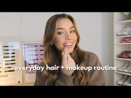 updated everyday hair & makeup routine