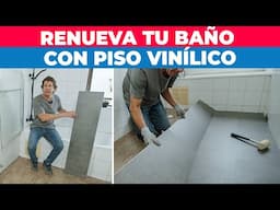 Cómo instalar piso vinílico en el baño