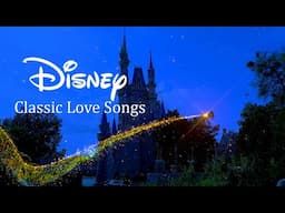 Disney Classic Love Songs - Instrumental Music With Magic Kingdom Cinderella Castle Animation