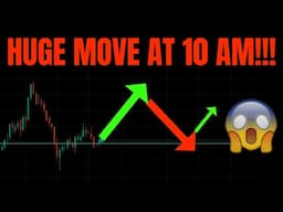 🔥 BIG MOVE AT 10 AM! TSLA, SPY, NVDA, QQQ, ES, NQ, BTC, META, AMZN, COIN MSFT & GOOG PREDICTIONS!  🚀