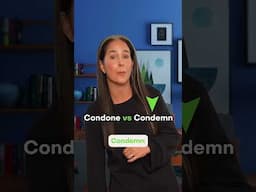 Condone vs. Condemn©️