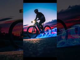 E-bike light painting photography ✨ 📸  with #mclarenbikes #mclaren #electricbike #creative