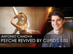 Eternal Embrace: Canova's Psyche revived by Cupid's kiss