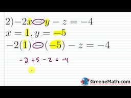 Solving Systems of Linear Equations in Three Variables Practice Test Full Solutions