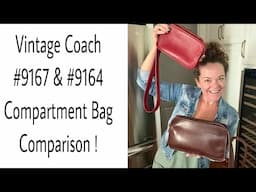 Vintage Coach Legacy Compartment Bag #9167 & #9164  Bag Comparison!