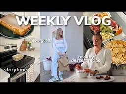 WORK WEEK IN MY LIFE LIFE 9-5: storytime, healthy desert recipe, goals for the month