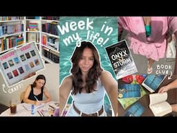 spend the week with me 💌  book club, craft with me & hanging with besties 📖🪡🛍