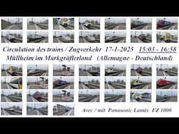 Circulation de trains / Zugverkehr – Müllheim 17-1-2025.