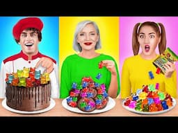 ME VS GRANDMA COOKING CHALLENGE | Funny Cake Decorating Ideas by 123 GO! Series