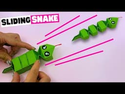 Paper snake easy tutorial, how to make origami JUMPING SLIDING snake easy