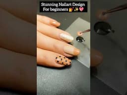 No Tools Nailart Design at home for beginners 💅✨💖 #shorts  #nailart #nailartdesigns #nailtutorial