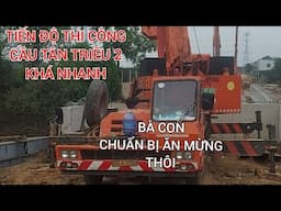 Bà con nơi đay rất vui mừng , vì liên kết giao thông thuận tiện Cầu Tân Triều 2