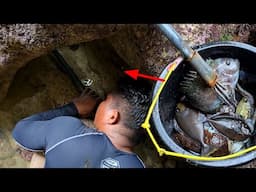 DALAM GUA ANGKER INI BANYAK IKAN,GURITA DAN KEPITING