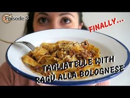 How to Make Tagliatelle from Scratch and ENJOY REAL ITALIAN FOOD Ep.3