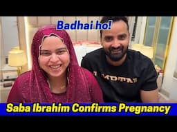 Saba Ibrahim confirms her pregnancy! #sabakajahan #sabaibrahim #shoaibibrahim