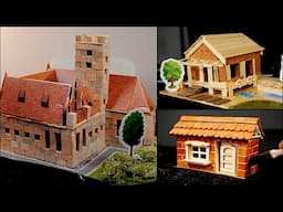 ASMR Miniature brick building compilation