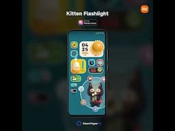 Kitten Flashlight Theme.#XiaomiHyperOS #Xiaomi #MIThemes