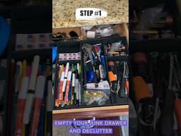 $1.25 Dollar Tree Junk Drawer | Judi the Organizer