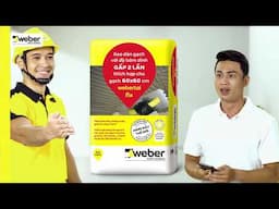 KEO DAN GACH WEBER - Giải pháp ốp lát siêu bám dính