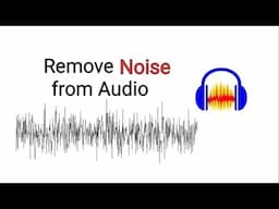 Remove Background Noise From Audio within 2 Minute -Audacity