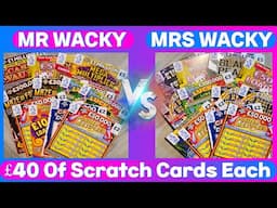 Scratch Cards: Mr vs Mrs SCRATCHCARD Battle. WHO WINS? 🎉