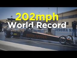 Steve Huff BREAKS EV Dragster WORLD RECORD!