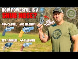 How POWERFUL Is A Snub Nose Revolver ACTUALLY?(500 S&W,460 S&W,454 Casull & More !!!)