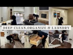 DEEP CLEAN WITH ME | HOME ORGANIZATION | LAUNDRY MOTIVATION & TIPS #deepcleanwithme