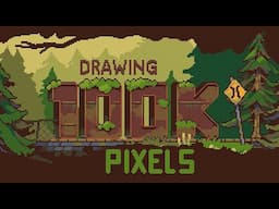 Drawing 100,000 pixels - my biggest pixel artwork yet.