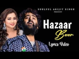 Arijit Singh: Hazaar Baar (Lyrics) | Baby John | Varun Dhawan, Keerthy Suresh