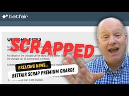 EXCLUSIVE NEWS : Betfair’s Premium Charge Scrapped! Full Details Revealed