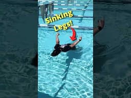 Sinking legs? Do this! #shorts #swimming #freestyleswimming