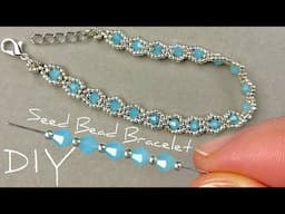 LOOK AT THIS BEAUTY! Easy Beaded Bracelet Tutorial: Crystal Beads Jewelry Making