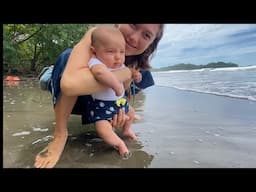 Baby Ziva Beach Day : Costa Rica Farm Vlog