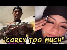 CoreySSG BLOWING PASS CJ on 32's!! HERES WHY 😱 Carmen FED UP w/ Corey Abt the kids🤬