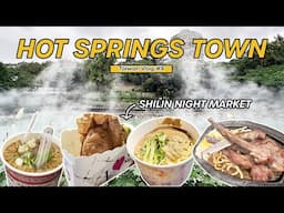 Japanese HOT SPRINGS in Taipei, Taiwan ♨️!? Shilin Night Market Street Food Tour 🏮| Beitou Day Trip