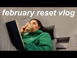 february monthly reset! ☕️🫧💌| reading updates, deep cleaning, & running errands!