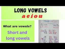 what are vowels?/short and long vowels with examples #levelupphonics