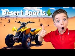 Kids Desert Adventure 🌵 Family Fun Trips 🏄🏽‍♀️ Quad Biking and Sandboarding Fun