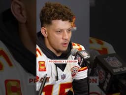 Patrick Mahomes Wants To Go Against The Greatest 👑 #shorts