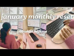 MONTHLY RESET | JANUARY 2025 BUDGET | Budget With Me | How to Budget for Beginners | MONETS MONEY