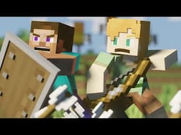 Alex & Steve Life  - Rescue The Villagers Ep 2 ( Minecraft Animation )