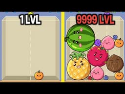 MAX LEVEL in Fruit Merge: Juicy Drop Game