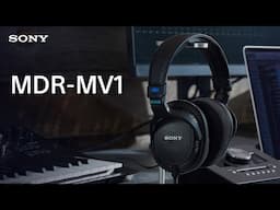 Maak kennis met de Sony MDR-MV1 Open Back Studio Monitor Hoofdtelefoon